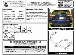 Trailer Tow Hitch For 08-19 Impreza Wagon 13-15 XV Crosstrek with Draw Bar Kit