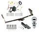 Trailer Tow Hitch For 11-20 Toyota Sienna Pkg With Wiring Draw Bar Kit And 2 Ball