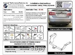Trailer Tow Hitch For 12-22 Subaru Impreza Sedan Receiver with Draw Bar Kit