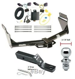Trailer Tow Hitch For 14-20 Dodge Durango All Styles with Wiring Kit & 1-7/8 Ball
