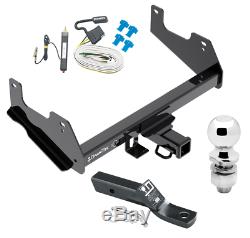 Trailer Tow Hitch For 15-19 Ford F-150 Complete Package with Wiring Kit & 2 Ball