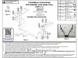 Trailer Tow Hitch For 15-20 Ford Mustang with Wiring Harness Kit