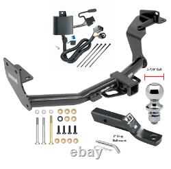 Trailer Tow Hitch For 16-19 KIA Sorento with V6 Engine with Wiring Kit & 1-7/8 Ball