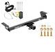 Trailer Tow Hitch For 16-19 Lexus Rx350 16-20 Rx450h Receiver With Wiring Kit
