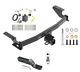 Trailer Tow Hitch For 17-21 Mazda Cx-5 Complete Package With Wiring Kit & 2 Ball