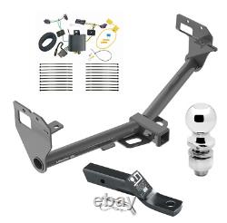 Trailer Tow Hitch For 17-22 Jeep Compass New Body Style with Wiring Kit & 2 Ball