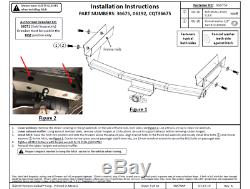 Trailer Tow Hitch For 19-20 Toyota RAV4 All Styles 1-1/4 Receiver withDrawbar Kit