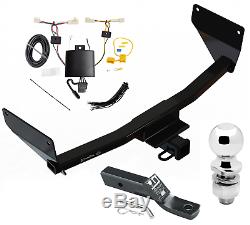 Trailer Tow Hitch For 19-20 Toyota RAV4 Complete Package with Wiring Kit & 2 Ball