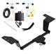 Trailer Tow Hitch For 19-22 Kia Forte Sedan With Plug & Play Wiring Harness Kit