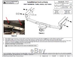 Trailer Tow Hitch For 2019 Toyota RAV4 All Styles Receiver with Wiring Harness Kit