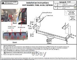 Trailer Tow Hitch For 2022 Hyundai Tucson 2 Receiver Class 3 with Wiring Harness