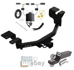 Trailer Tow Hitch with Wiring Kit For 2022 Ford Maverick + 2 Ball 2 Receiver