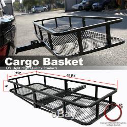 Universal Tail Hitch Mount Rack Luggage Basket Cargo Carrier Storage For Chevy